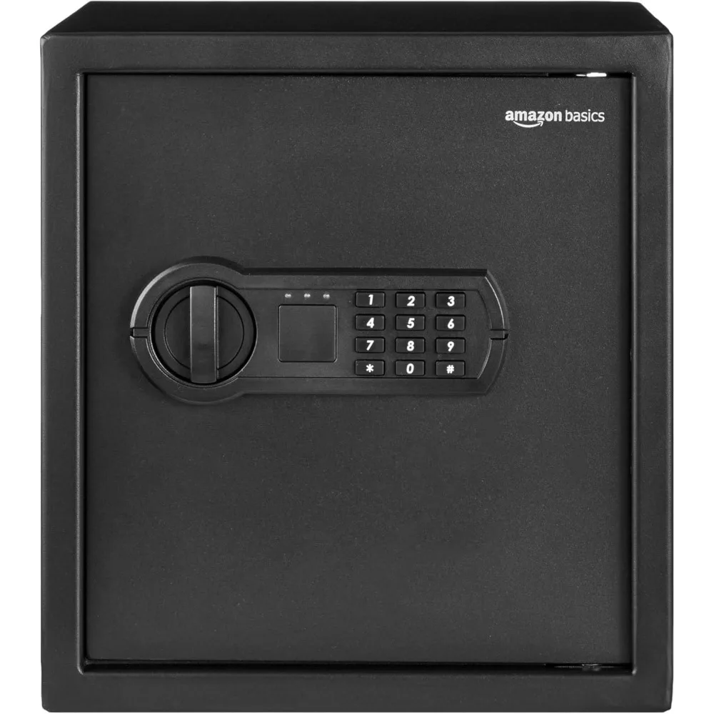 Caja fuerte de seguridad electrónica con cerradura de teclado para objetos de valor, capacidad de 1,2 pies cúbicos