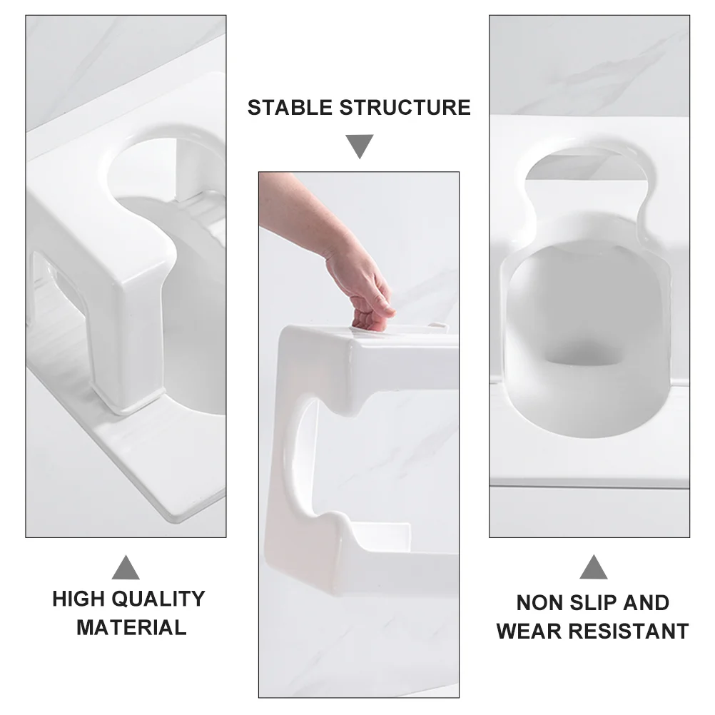 1Pcs Toilet Stool Thickened Wear-Resistant Stable Bathroom Stool for Home Comfortable Toilet Support Bathroom Chair