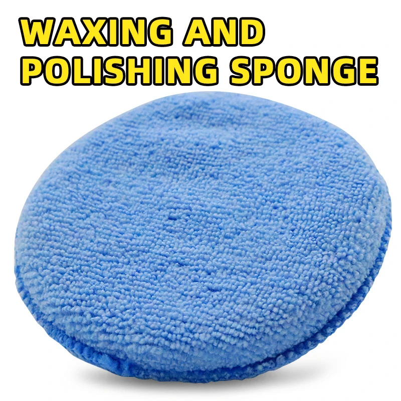 

Hamlet Car Waxing Polish Sponges 13cm Round Pocket Microfiber Foam Sponges Car Detailing Wax Applicator Pads Car Cleaning Tools