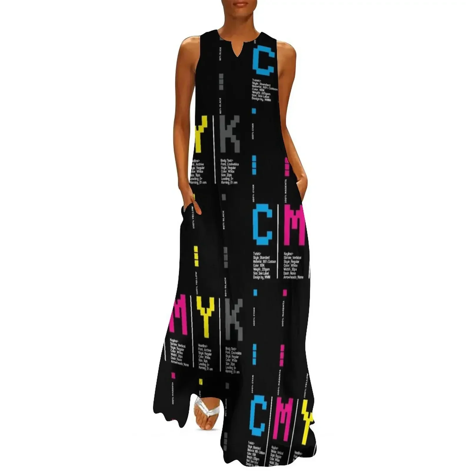 

CMYK Color Typography Typeface Prepress Graphic Design Long Dress women dress Dress