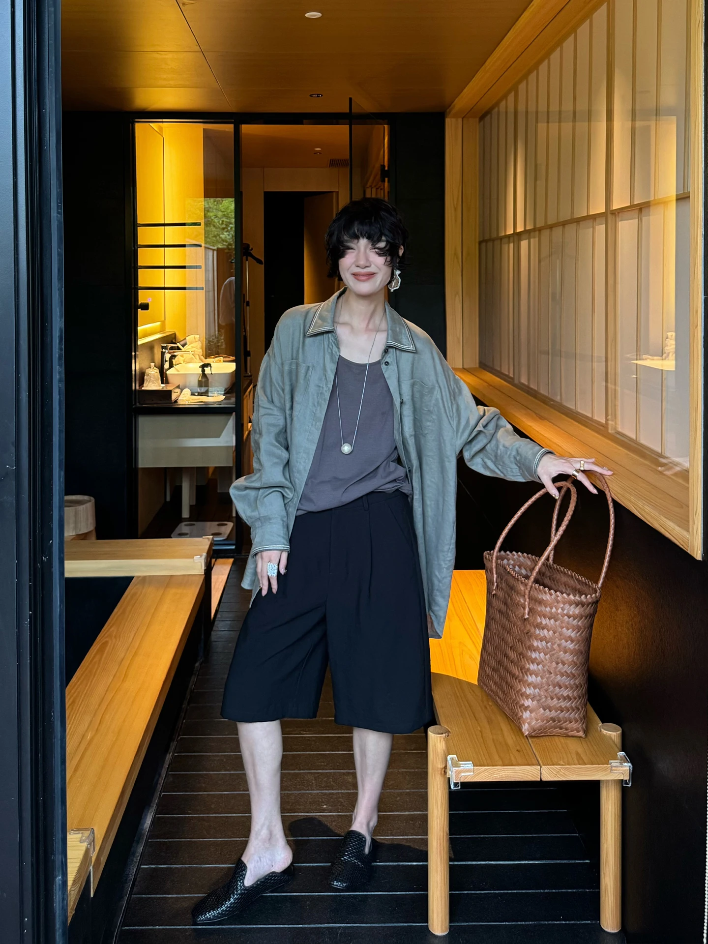 

Buue Linen irt Women Summer Vintage Casual Loose Long Sve Thin Outerwear Soft Color irt Classic Collar 00% Linen