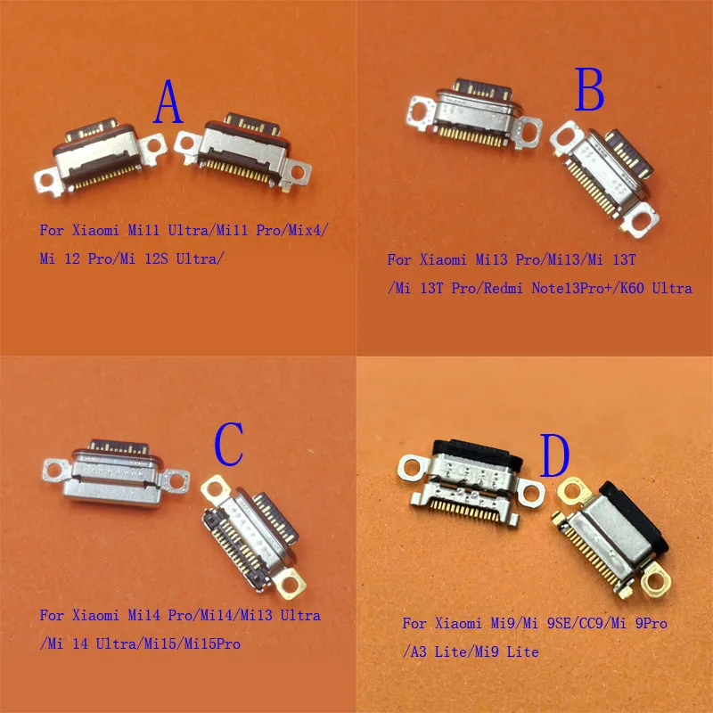 5-50Pcs Dock Connector Plug Usb Charger Charging For Xiaomi Mi13 13T Mi11 Mi 13 Mi12 12 14 15 Pro K60 Ultra Mix 4 12S Mi15 Mi14