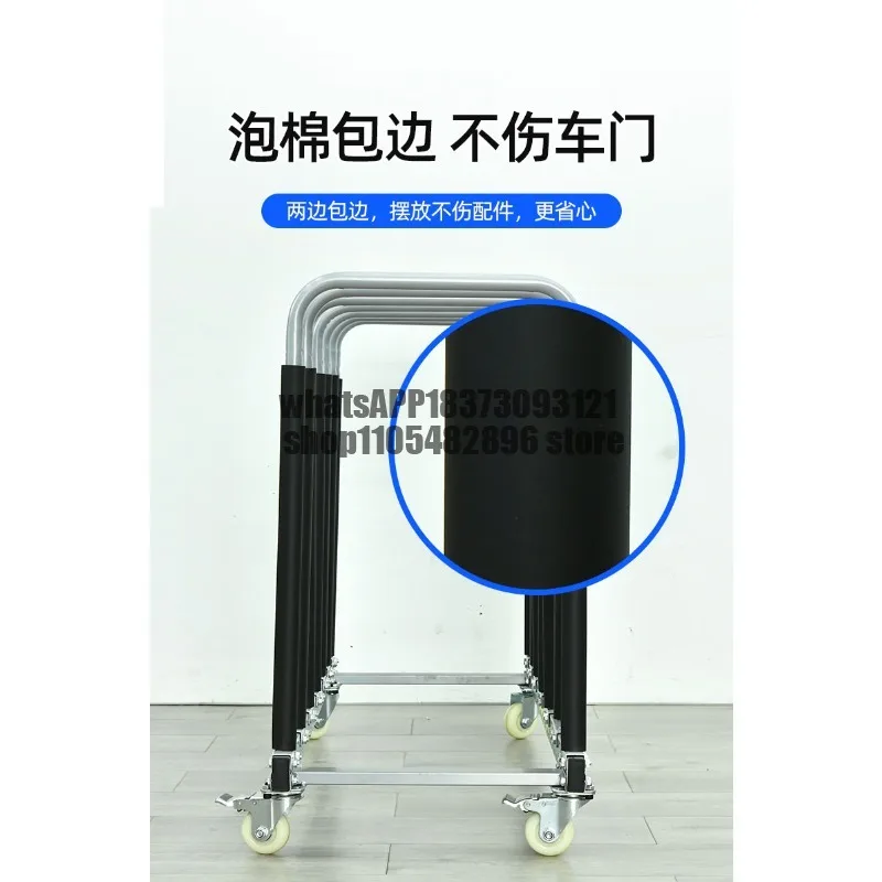 Car maintenance removable door display rack storage rack