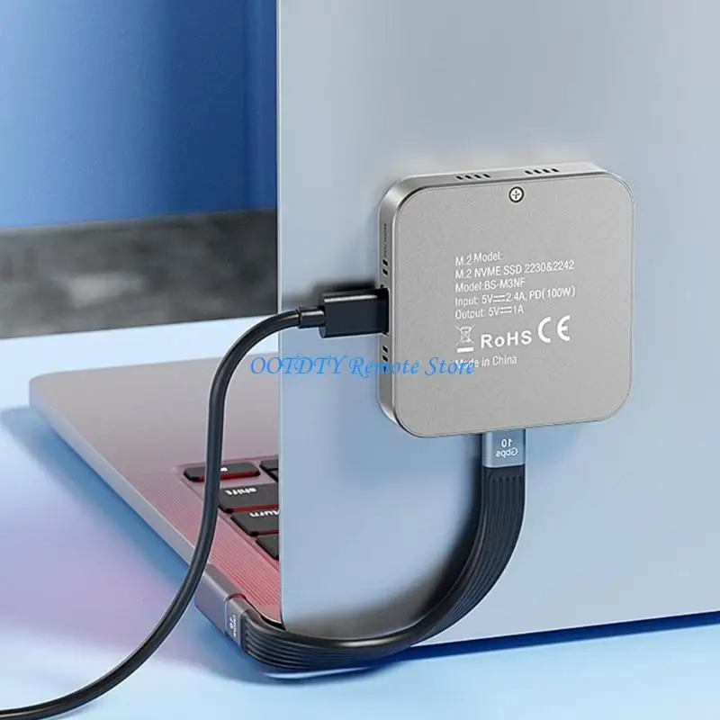 

2230 2242 M.2 NVMe Drive Enclosure 10Gbps Transfer Speed USB C Aluminum NVMe Drive Enclosure Case