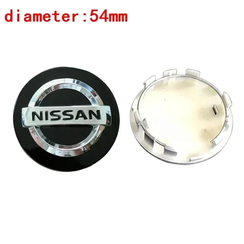 4PCS 54/58/60MM Car Wheel Center Hub Caps Cover for Nissan Qashqai Sunny Tiida Almera Altima Teana X-Trail Sylphy Juke Note Leaf