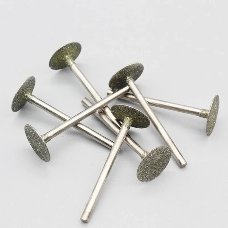 50/10/5Pc 0.5 ~ 16mm K-Needle a forma di T placca testa diamantata fresa rettifica punta per incisione per utensile rotante Dremel 2.35/3mm gambo