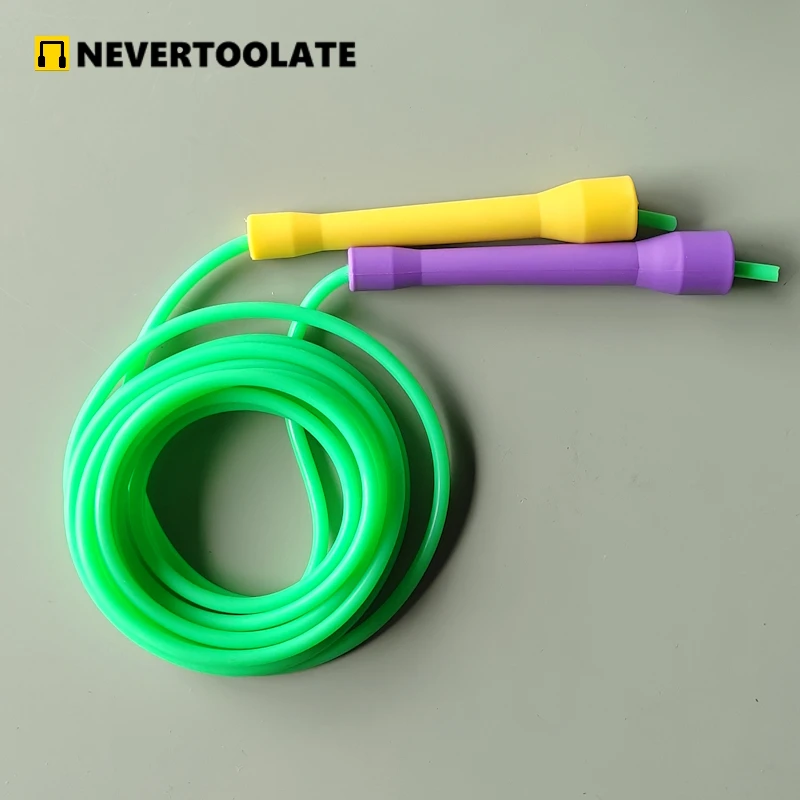 3.5 meters total rope length (3.2m in between) 5.3mm PVC ROPE CC HANDLE skipping jump rope speed rope fitness