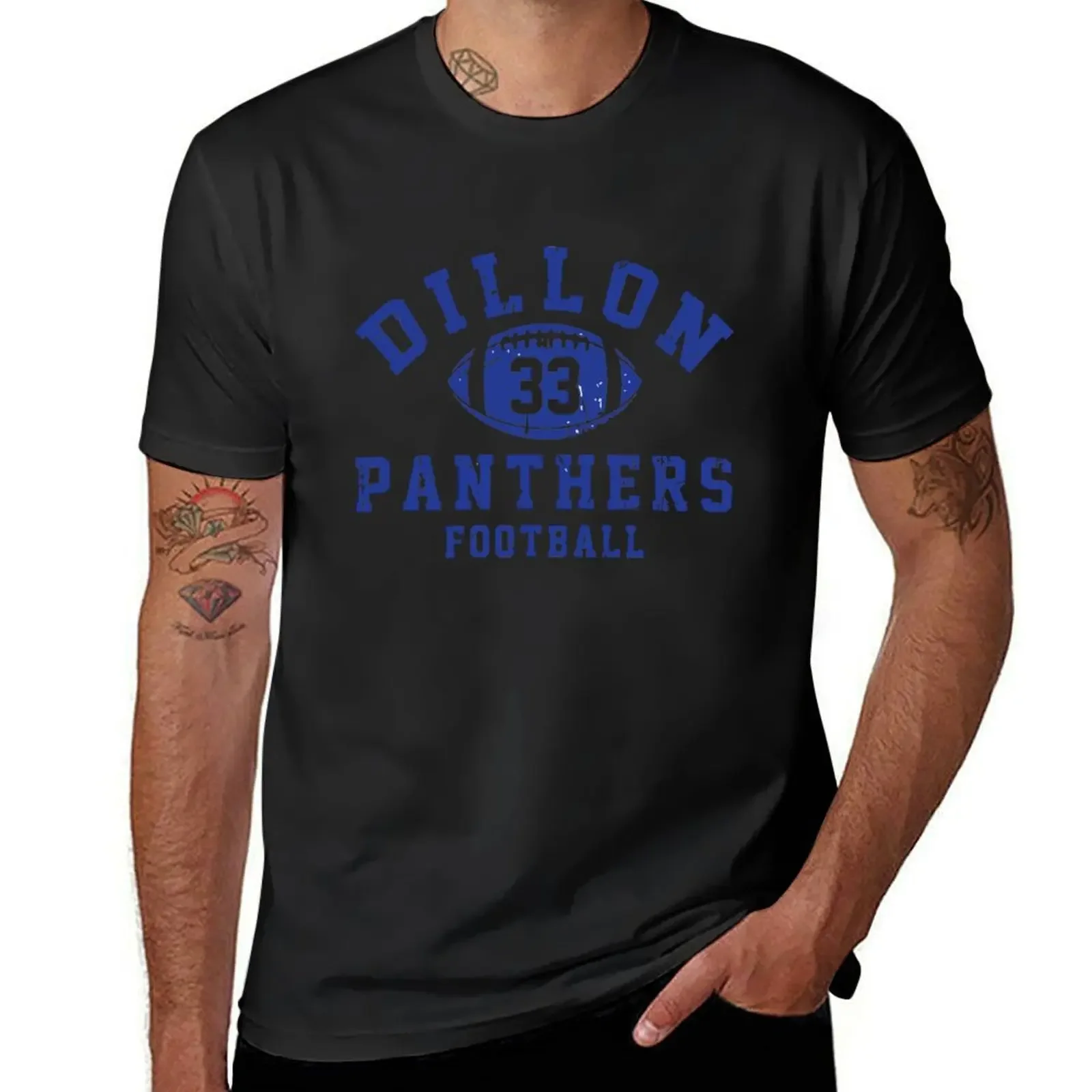 Camiseta de fútbol de Dillon 33 Panther para hombre, camisetas lisas de secado rápido, funnys