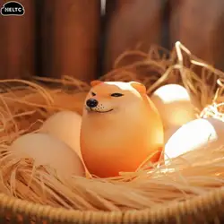 1 pz creativo Shiba Inu realistico a forma di uovo in PVC Desk Decor Dog & Egg Union decorazioni per la casa uffici divertenti regali di natale