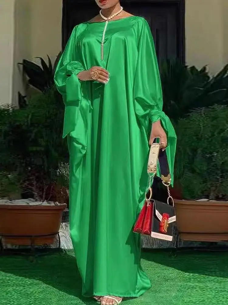 

Ele Oversized Шелковая атласная драпированная длинная юбка для женщин Повседневная юбка трапециевидной формы с высокой талией Long Sve Par Dr