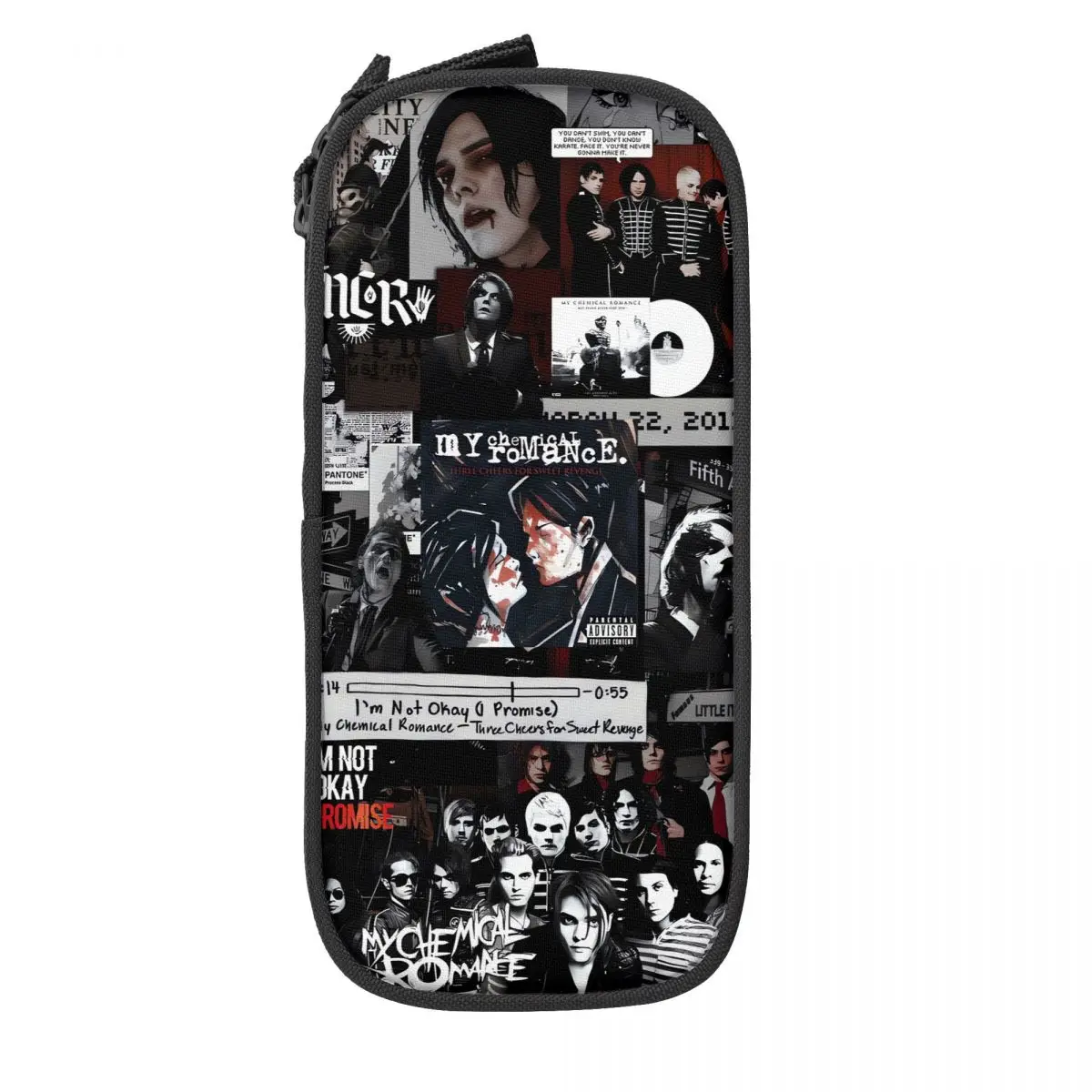 Retro Pencil Case My Chemical Romance Pencil Pouch Fundamental Paper Education Back To School Pencil Cases Boy Girl Canvas
