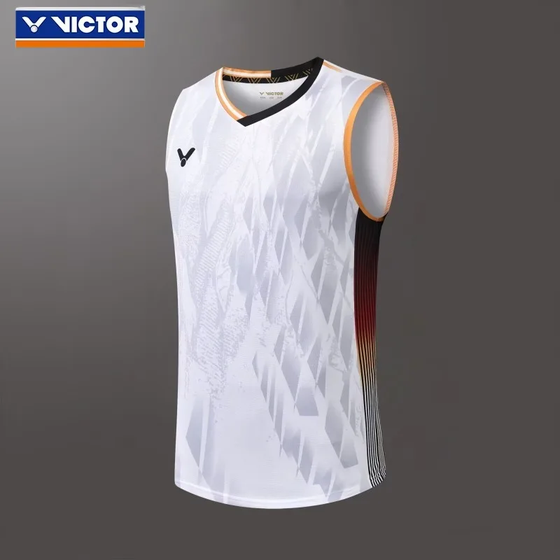 Victor man Badminton wear sleeveless top short sleeve training breathable absorbent outdoor sports quick drying running shirt