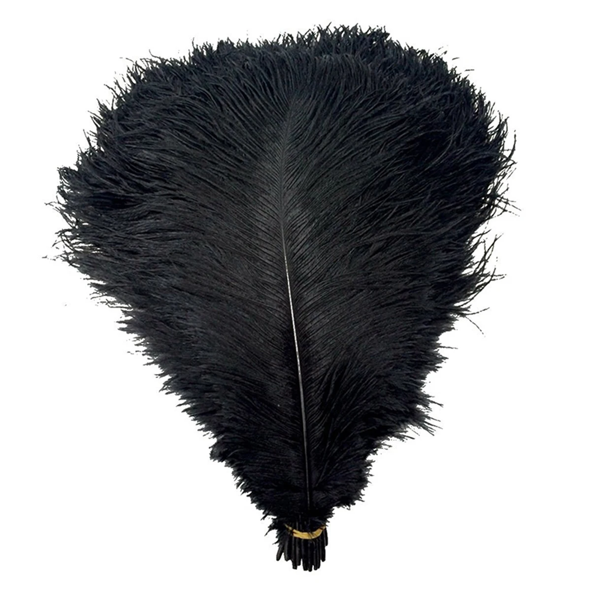 

10 Pcs Ornaments Wedding Ostrich Mask Artificial Feahers Decorate Black