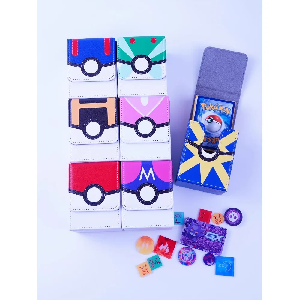 Pokemon Master Quick Friend Ball Great Poké Ball  PTCG Cortex Card Storage Box Anime Classics Game Collection Cards Toy Gift