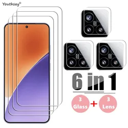 Full Gule Glass For Xiaomi 15 Tempered Glass Xiaomi 15 Screen Protector Protective Phone Camera Lens Film For Xiaomi 15 Glass