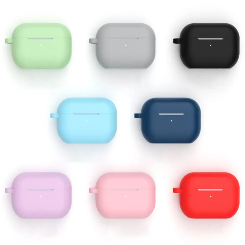 실용적인 올 인클루시브 실리카 젤 이어폰 케이스, 걸이식 구멍 포함, 편리한 휴대