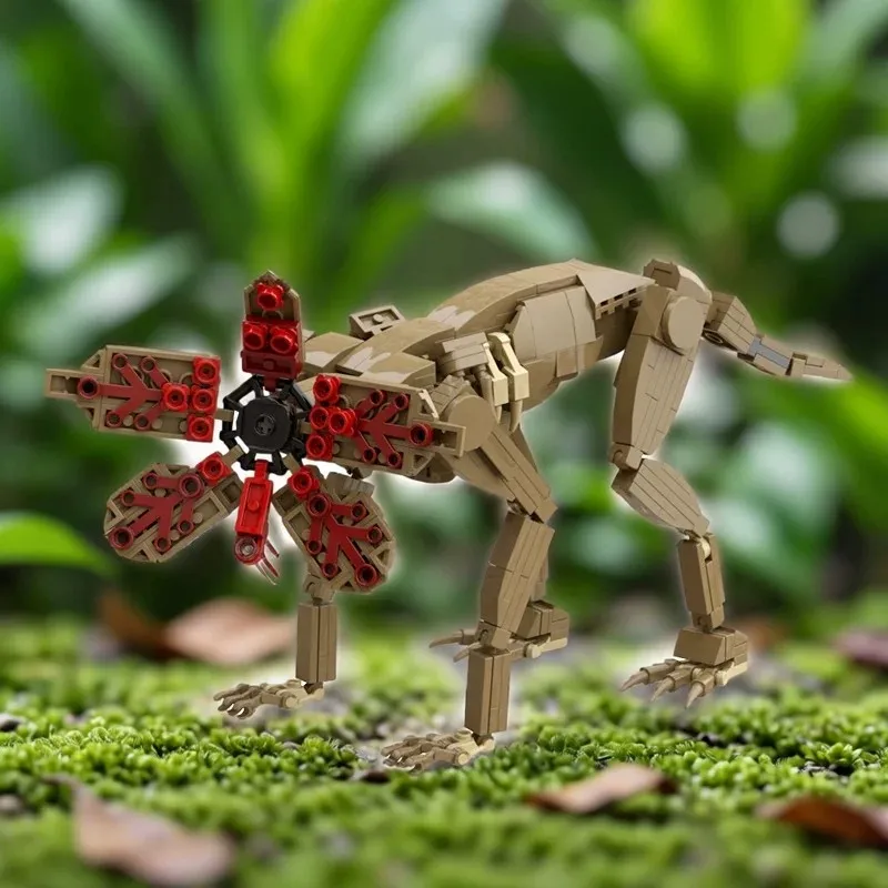 MOC Kreatives Horrorfilm- und Fernseh-Dämonenwelt-Hund-Bausteinmodell, Erwachsenen-Puzzle-Montage-Spielzeug, Geburtstagsgeschenk, Dekoration – Detail 1
