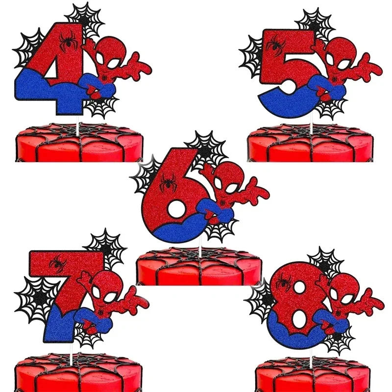 1 Stück Geburtstagsparty-Deko-Set mit digitalen Motiven, Kuchentoppers, Banner, Flaggen, Dekorationen für Geburtstagsfeiern und Partyzubehör