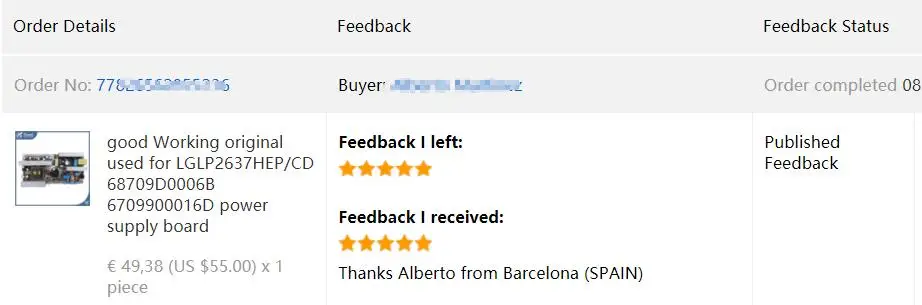 Хорошо работает оригинал для lglp2637чистый/CD 68709D0006B 6709900016D плата питания