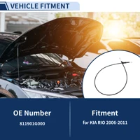 Cable de liberación del pestillo del capó UXCELL para KIA RIO 2006-2011 No.811901G000