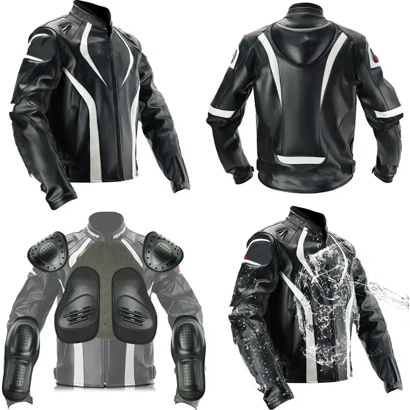 Motorcycle Jacket Man Waterproof Protective Motobiker Racing suit Moto Set with removable liner Riding Coat Windproof