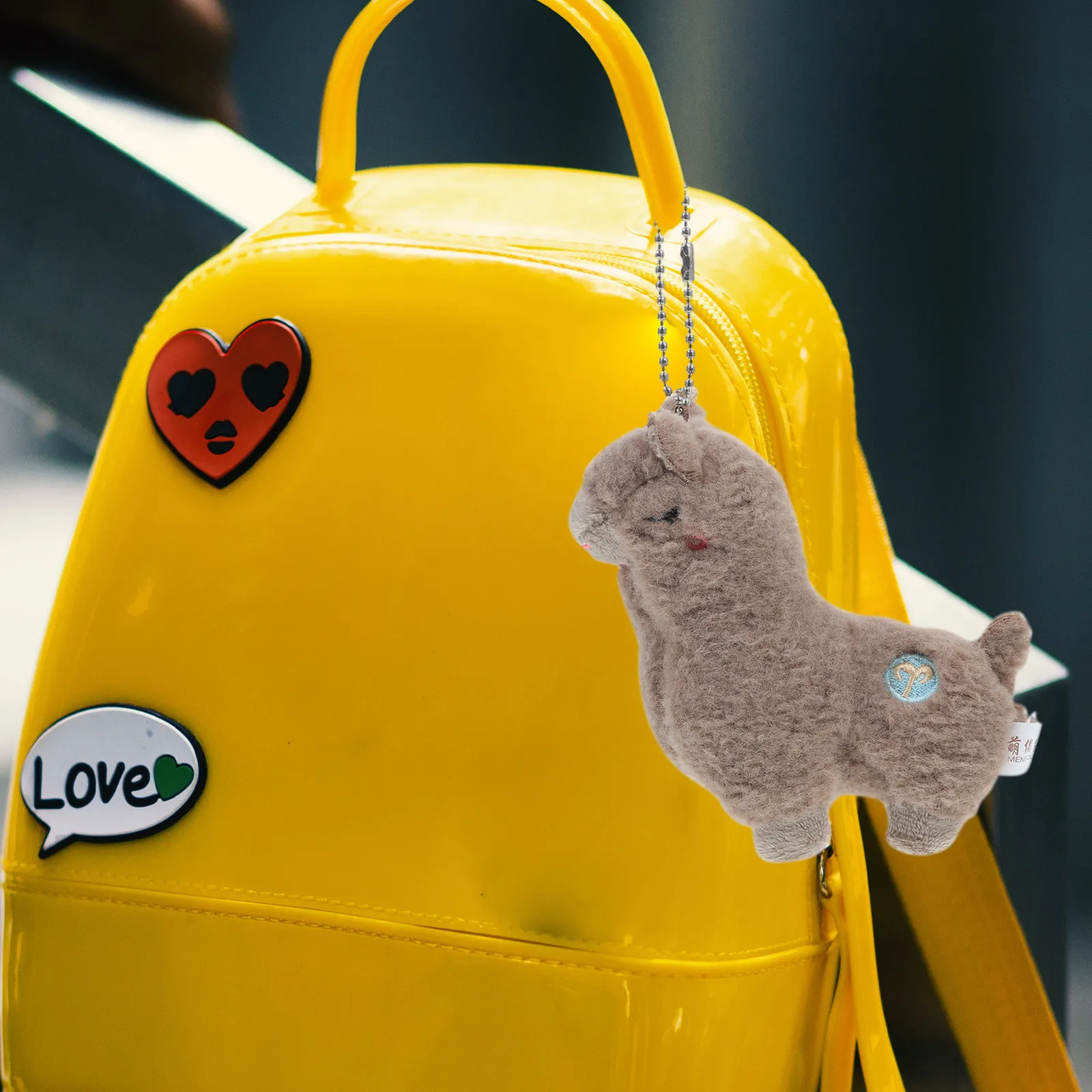 Adorable Alpaca Keychain Soft Touch Stuffed Animal Pendant Versatile Accessory for Home Office School Keys Bags Phones Purse