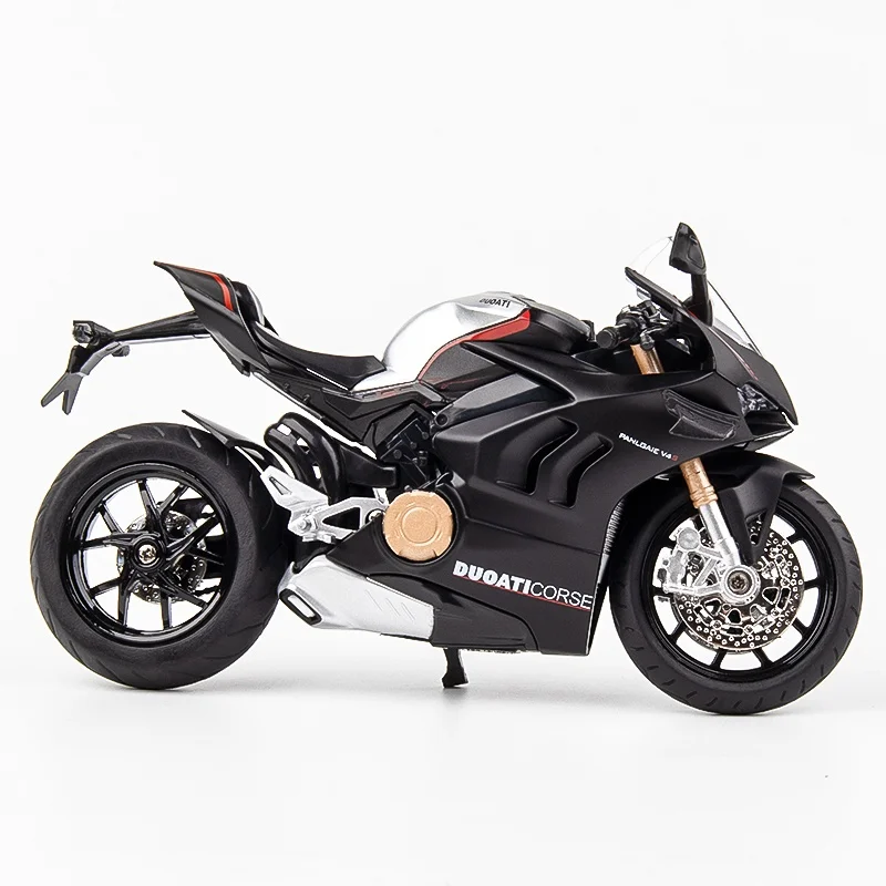 1/12 Ducati Motor Met Ducati V 4S Speelgoed Motorfiets Diecast Miniatuur Metal Race Model Super Sport Collectie Cadeau