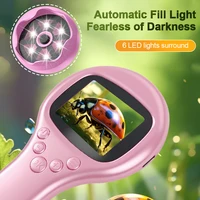 Microscopios de Mano para Niños, Microscopio Portátil para Niños, Microscopio Digital de Mano con Aumento de 2 Pulgadas