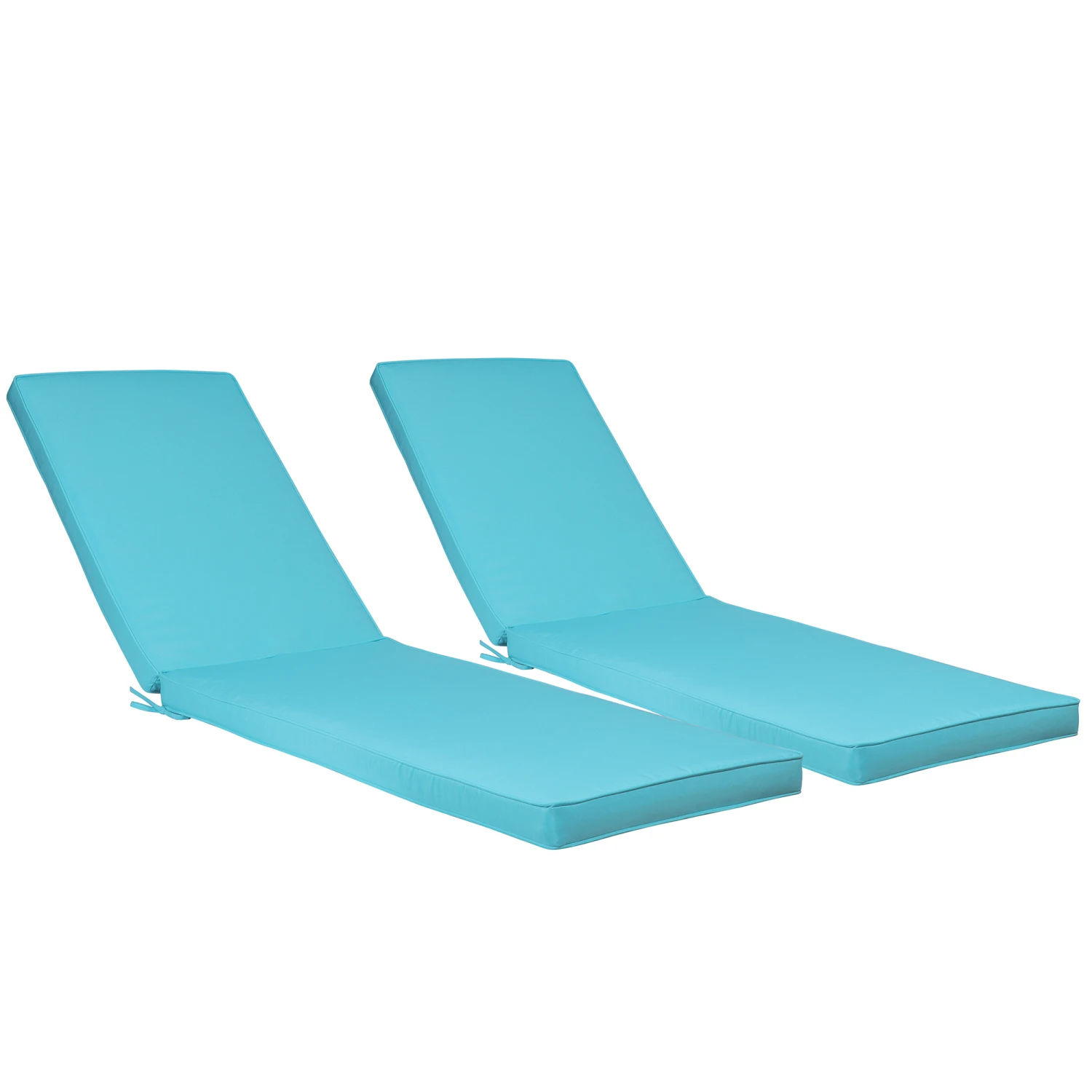 2PCS Set Outdoor Lounge Chair Cushion Replacement - SKY BLUE