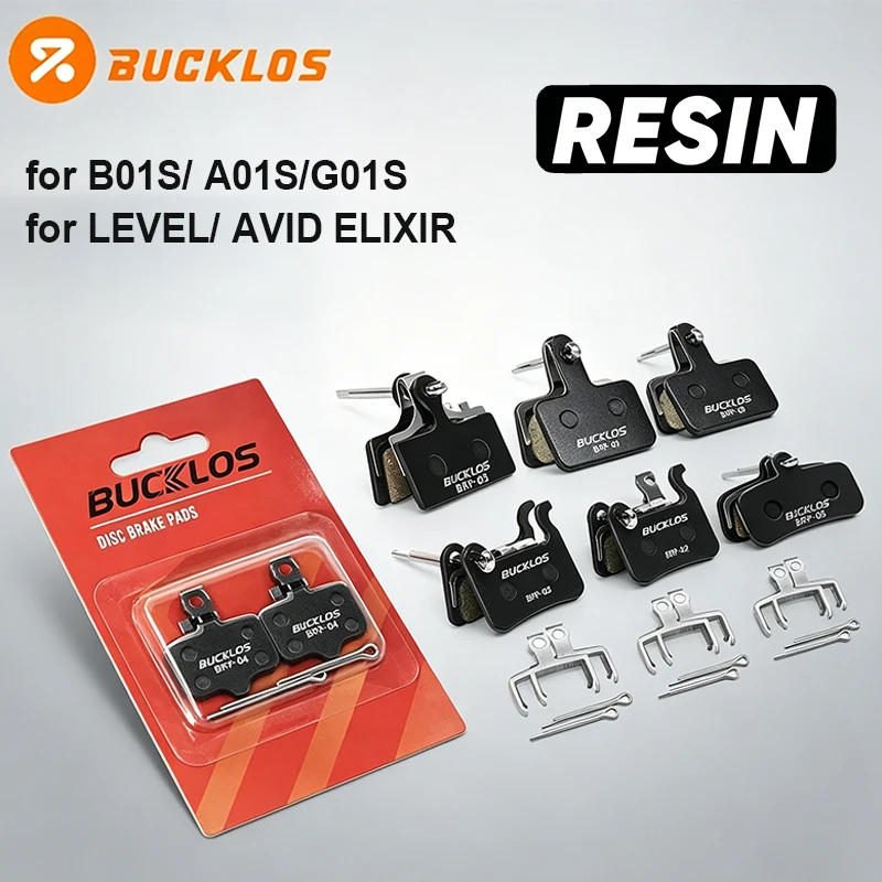 Тормозные колодки BUCKLOS из смолы, 2/4 шт., совместимые с M9000, M9020, M975, M965, M9120, M8020, M8120, для MTB и шоссейных велосипедов
