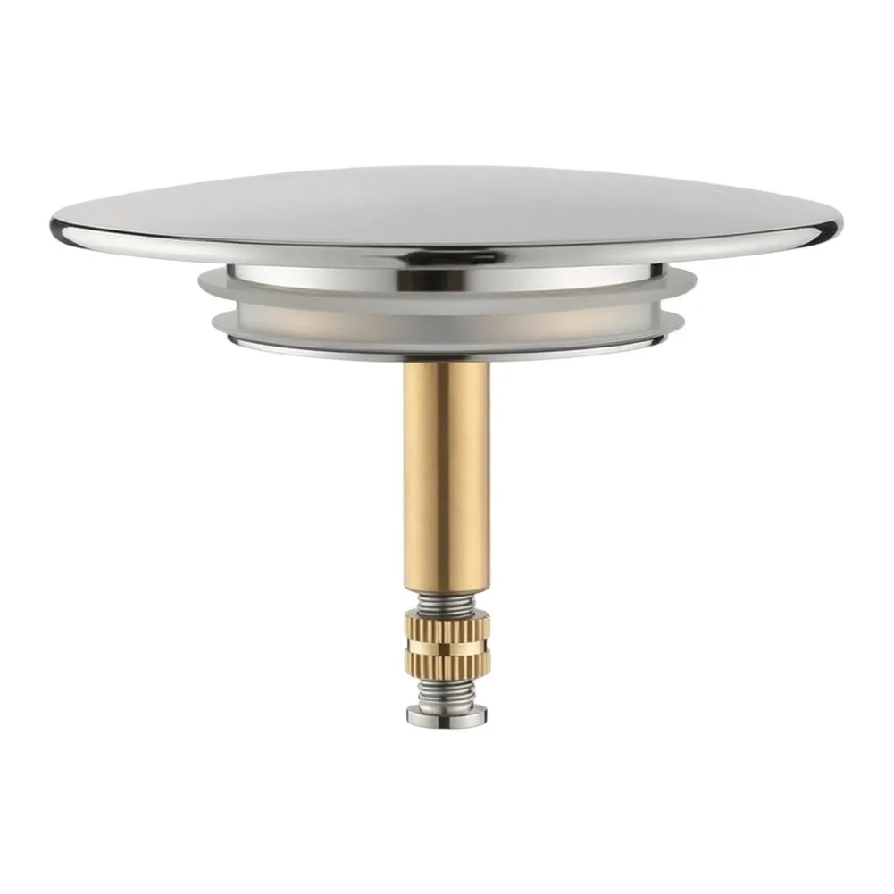 Bathtub Water Seal Cover in Solid Brass with 72mm Upper Cover and 39mm Lower Cover Precision Fit for Standard Drain Sizes