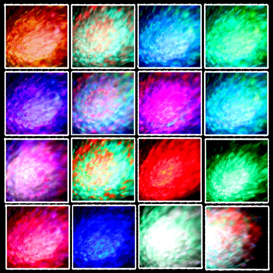 Water Wave Christmas Projector RGB 16 Color Sound Activated Flash Water Ripple LED Effect Stage Light With Remote for Party