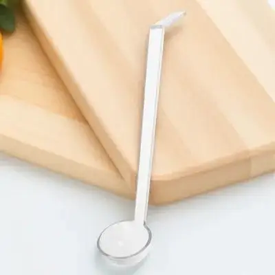 Long Handle Spoon Bent Tail Safe Design Serving Buffet Soup Sauce Gravy Ladle Ramen Soup Spoon Catering Scoop