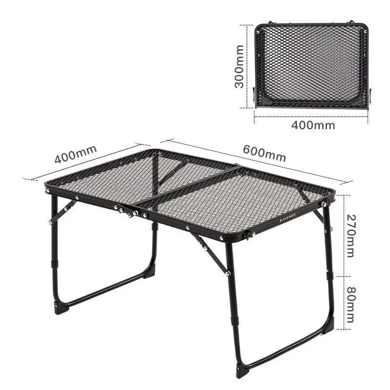 60x40x35cm Outdoor Table Furniture Portable Rack Stacking Rectangular Rack Camping Picnic Dismantling Device Rack Garden