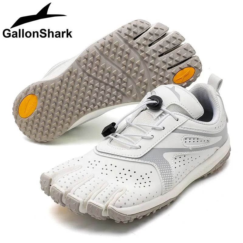 GallonShark Five-Toe Quick-Lock Minimalist Barefoot Shoes Lightweight Sneakers for Trail Hiking Running and Gym Training