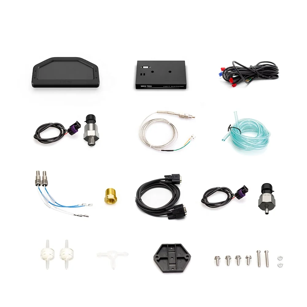 11 in 1 Rally 7 Colors Car Race Dash Dashboard LCD Digital Display Gauge Waterproof Car Meter Full Sensor Kit Tachometer DO926