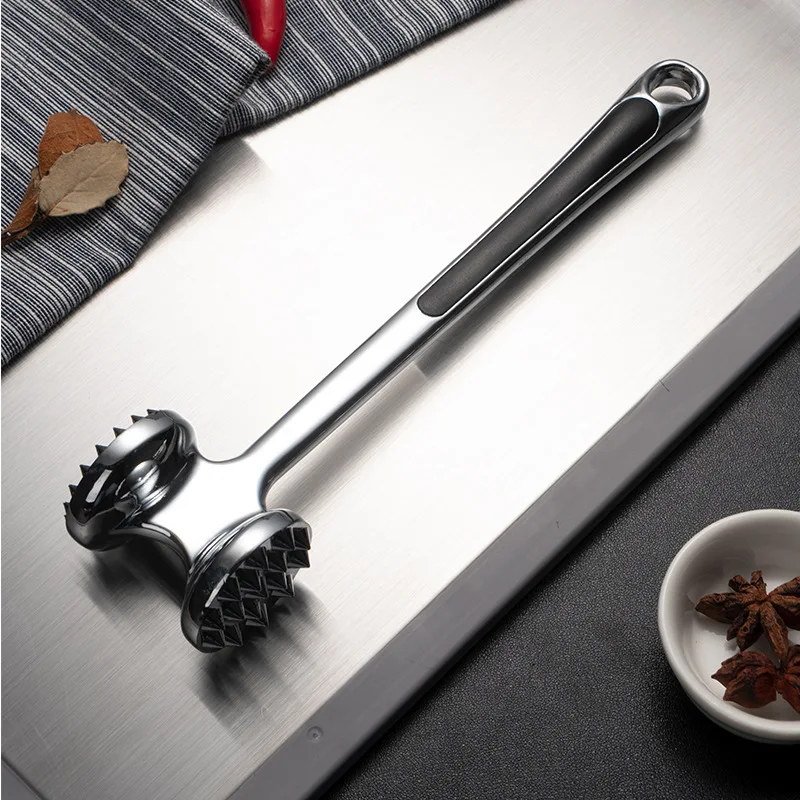 Double-Sided Meat Hammer Kitchen Appliance, Mallet Tool for Pounding Beef Steak, Stainless Steel, Kitchen Tool