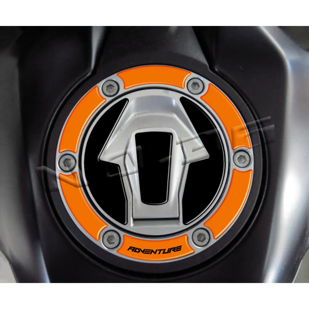 For KTM 250 390 890 790 Adventure R 3D Motorcycle Tank Cap Sticker Gas Cover Protection Carbon Fiber Decal Accessori Waterproof