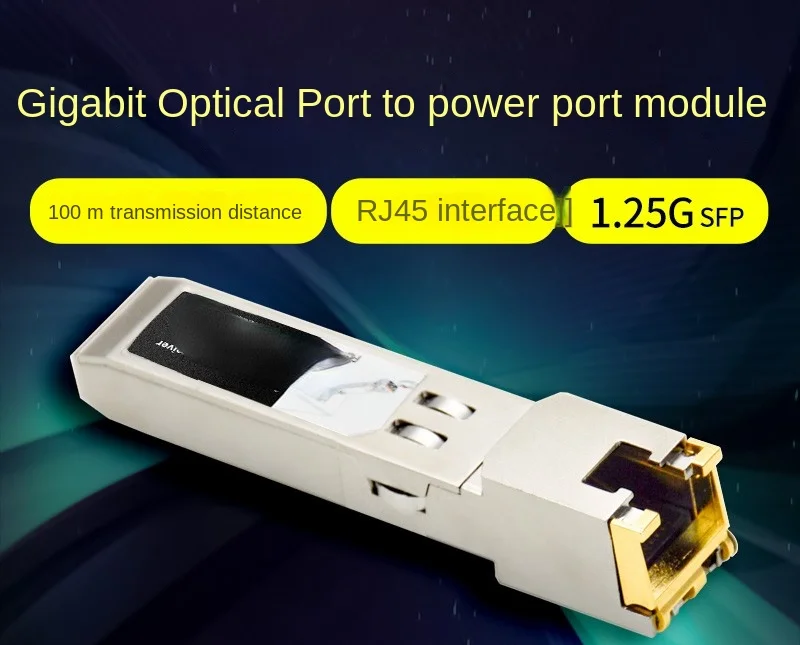 

SFP Electrical Port Module Optical Converter Module SFP to RJ4 5,000 M Network Port