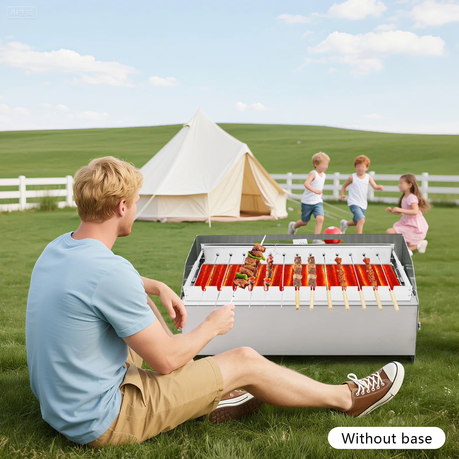 

Автоматическая вращающаяся стойка для гриля, поворотная стойка для электрического шампура 220 В, автоматическая токарная стойка для барбекю на 13 слотов