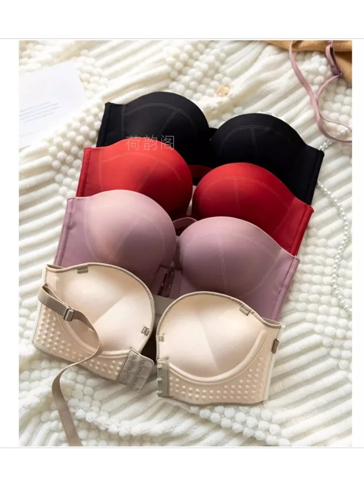 حمالة صدر MOYISU مطرزة عرقية - ملابس داخلية كريمية عصرية للإطار الصغير، حمالة صدر أنيقة كلاسيكية مع بطانة قطنية قابلة للتنفس مثيرة #1