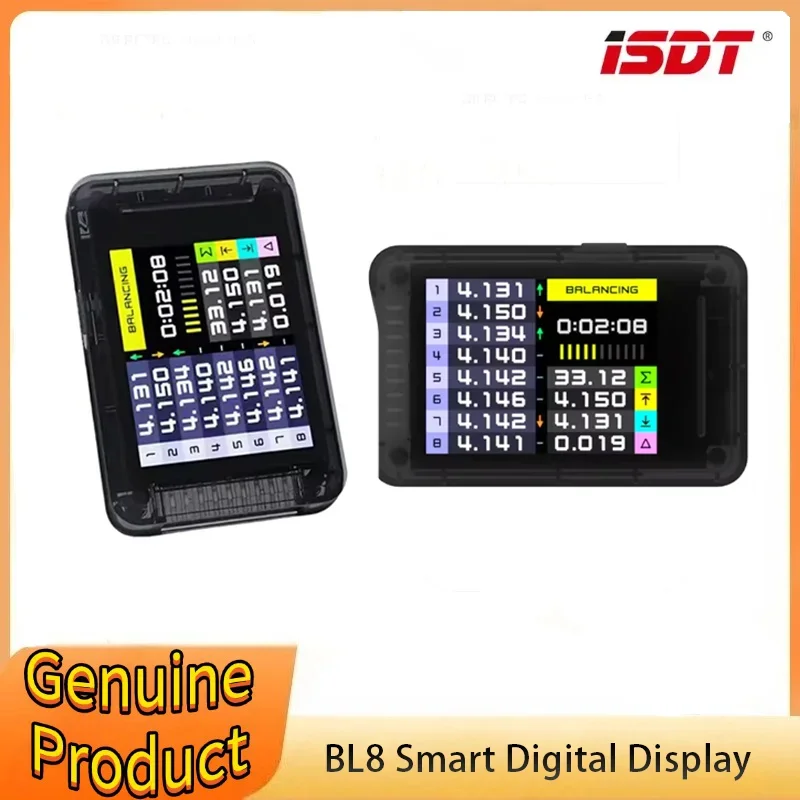 ISDT BL8 Smart Battery Monitor Wide-View Angle Color Screen Compatible with Multi-Platform App Control Supports 2S-8S Batteries