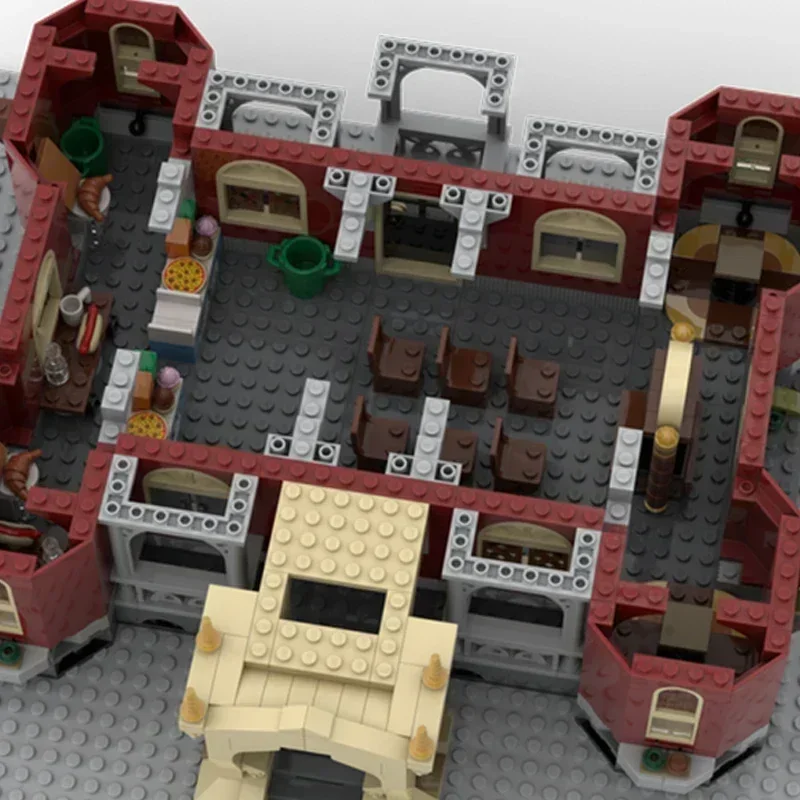 Moc Building Block Newbury Modular High School Model Technology Brick DIY Assembly City Street View Toy For Holiday Gift