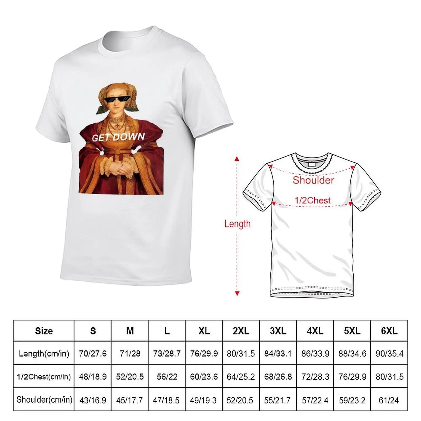 Get Down (Anne Of Cleves) T-Shirt Classic Basic Casual T-Shirt