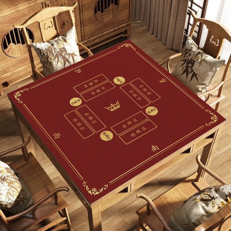 Soundproof and Noise-reducing Poker-specific Tabletop Mat Entertainment Poker Table Cloth Texas Board Game Tablecloth