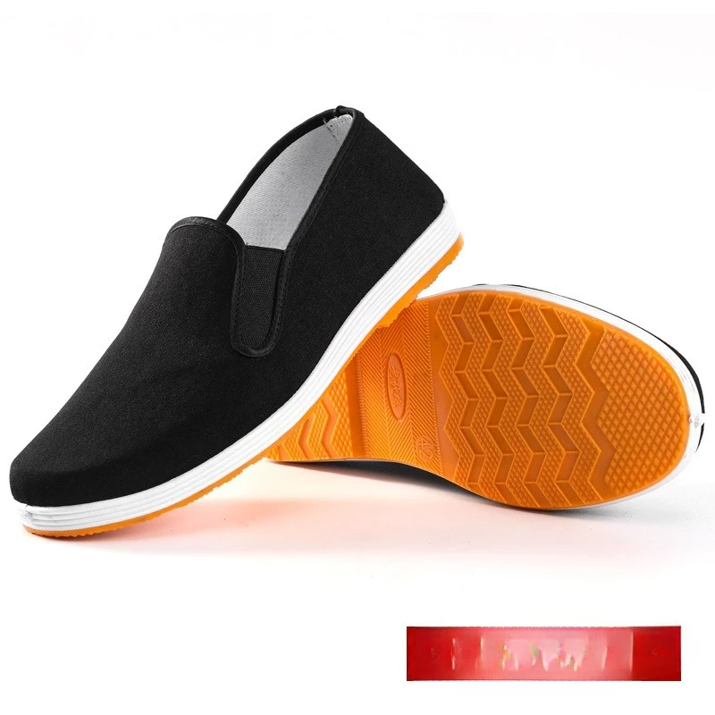 Spring/Autumn Men's Soft Sole Slip-On Canvas Breathable Work Shoes Lazy Person's Sailing Casual Comfortable Beijing Cloth Shoes