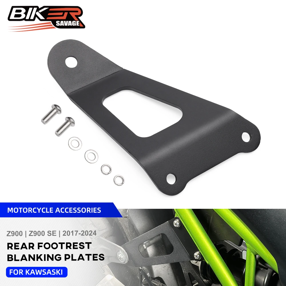 

Z900 2024, заглушки для задней подставки для ног для Kawasaki Z900 SE ZR900 2017-2023, подножка для мотоцикла, съемный кронштейн для выхлопной трубы