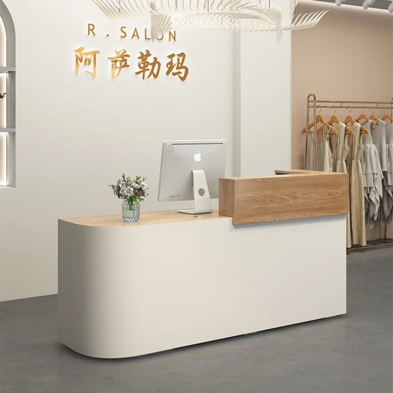 Beauty salon Reception Desks Simple creativity modern retro Reception Desks Light luxury Office Furniture Zum empfang YS40CC