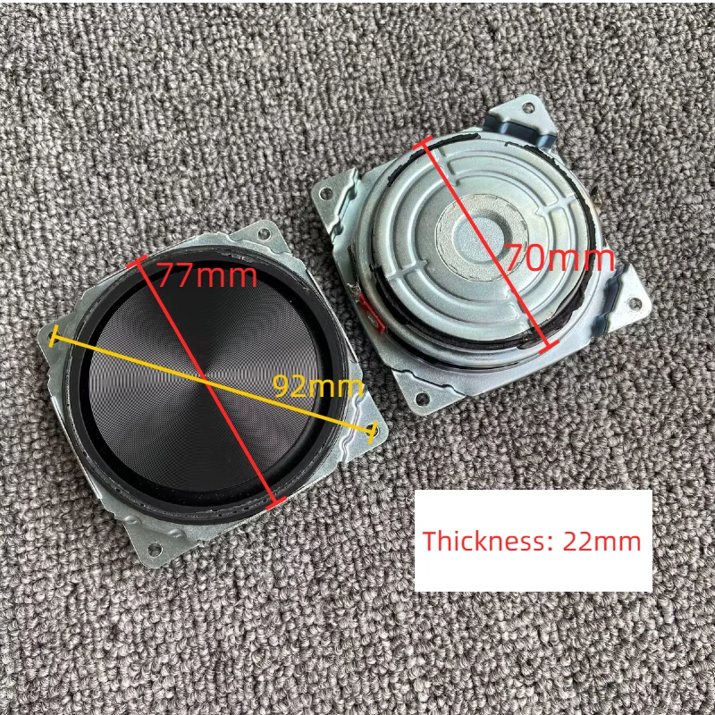 GHXAMP For Harman Kardon High Quality 3 inch Ultra Thin Bass Horn High end CD Pattern Brushed Diaphragm Bluetooth DIY 12OHM 77mm