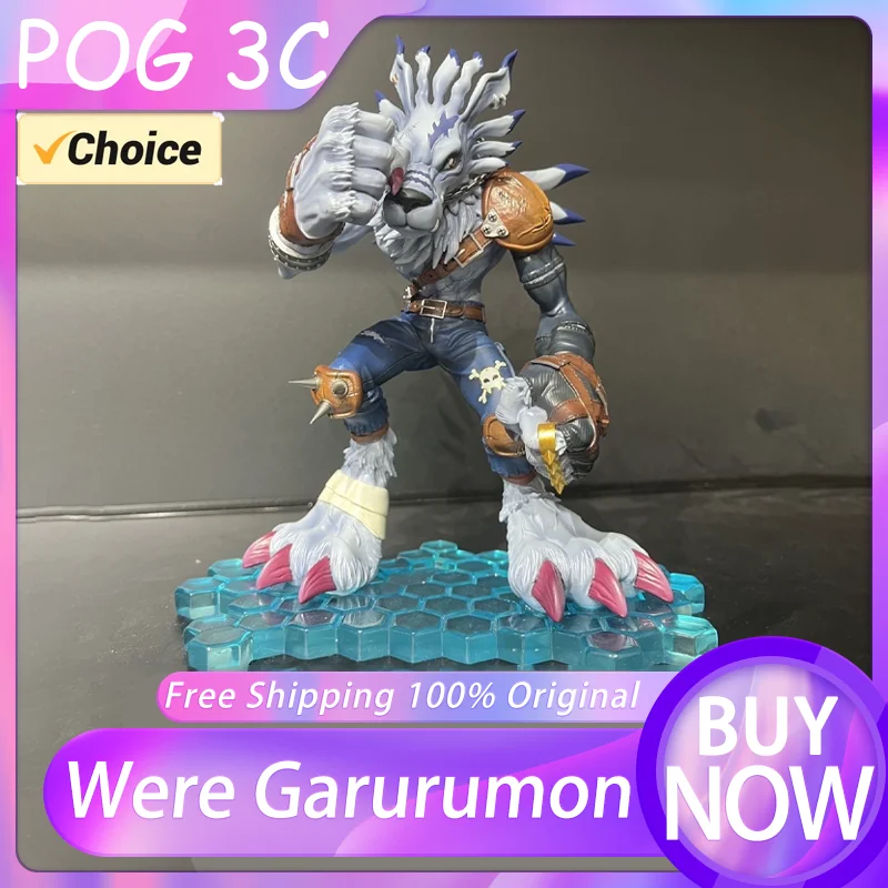 Digimon Adventure WereGarurumon Statue Megahouse G.E.M. Series Anime Figure PVC Boxed Brand New Model Collectible Doll Toy Gifts